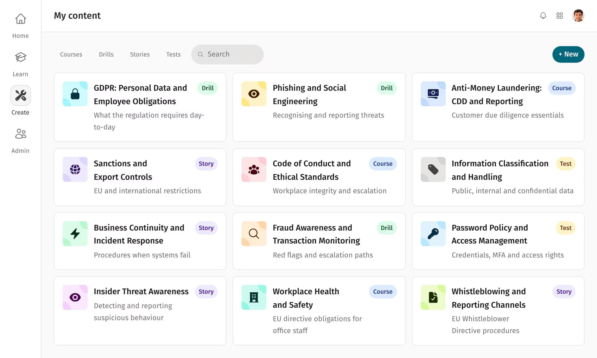 Drillster product feature