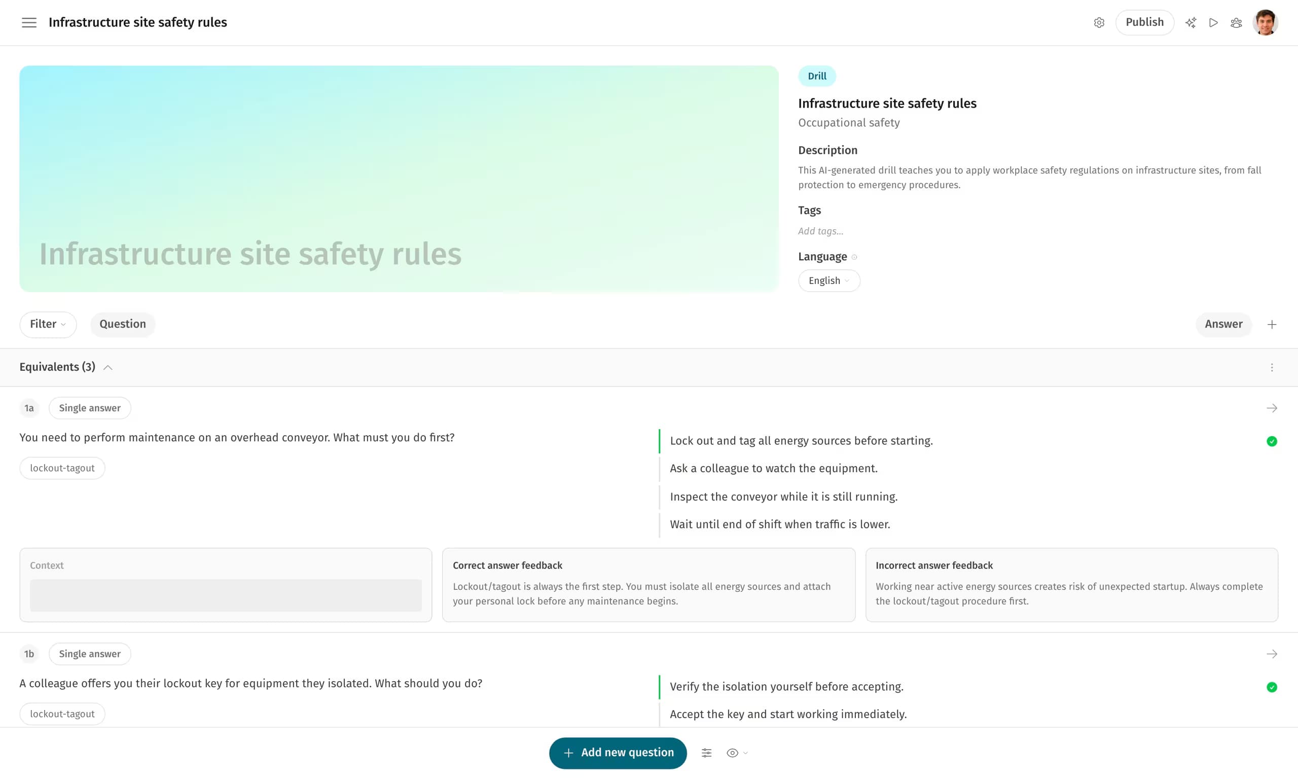 Drillster product feature