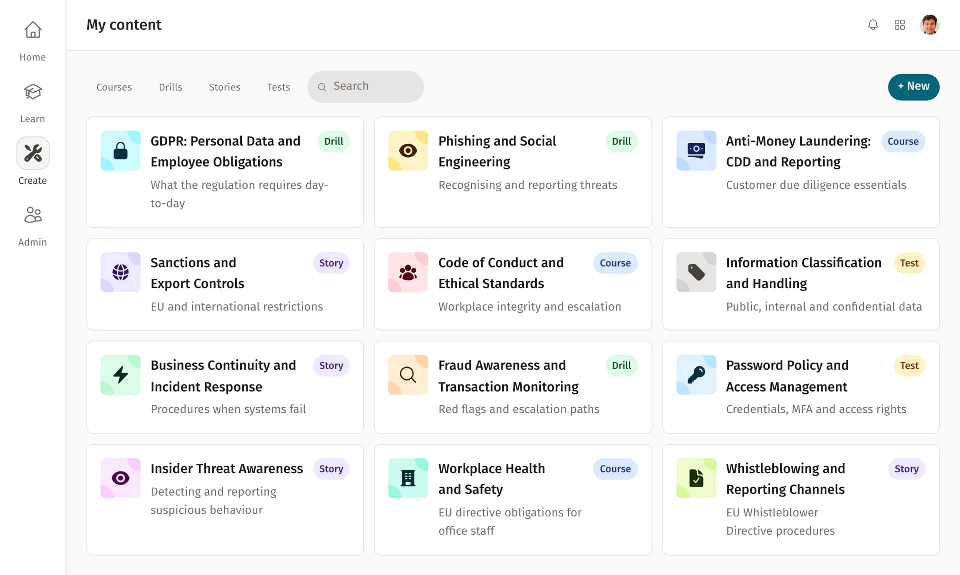 Drillster product feature