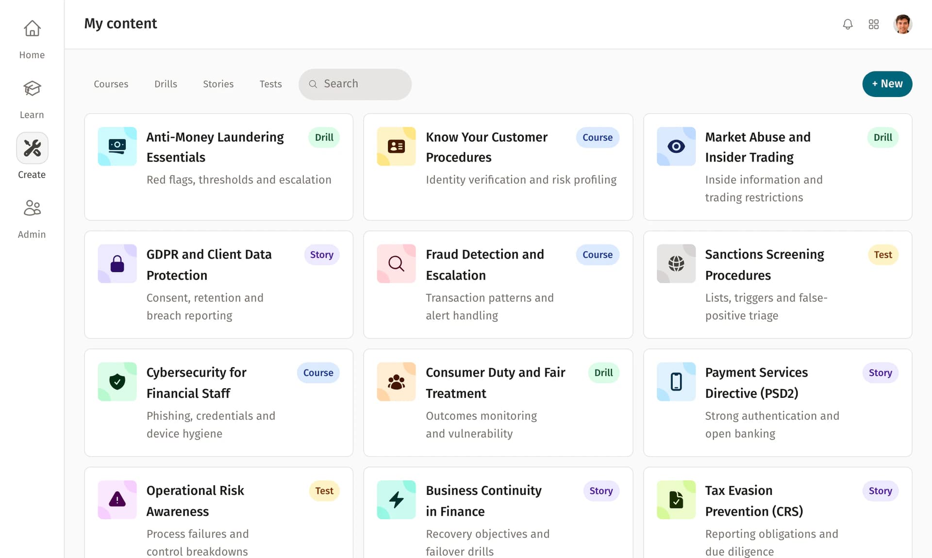 Drillster product feature