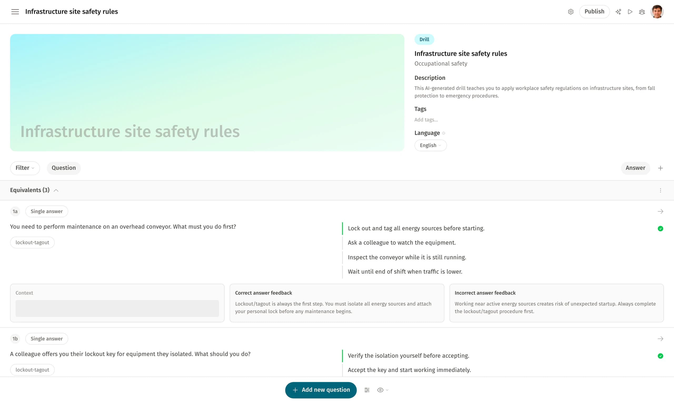 Drillster product feature