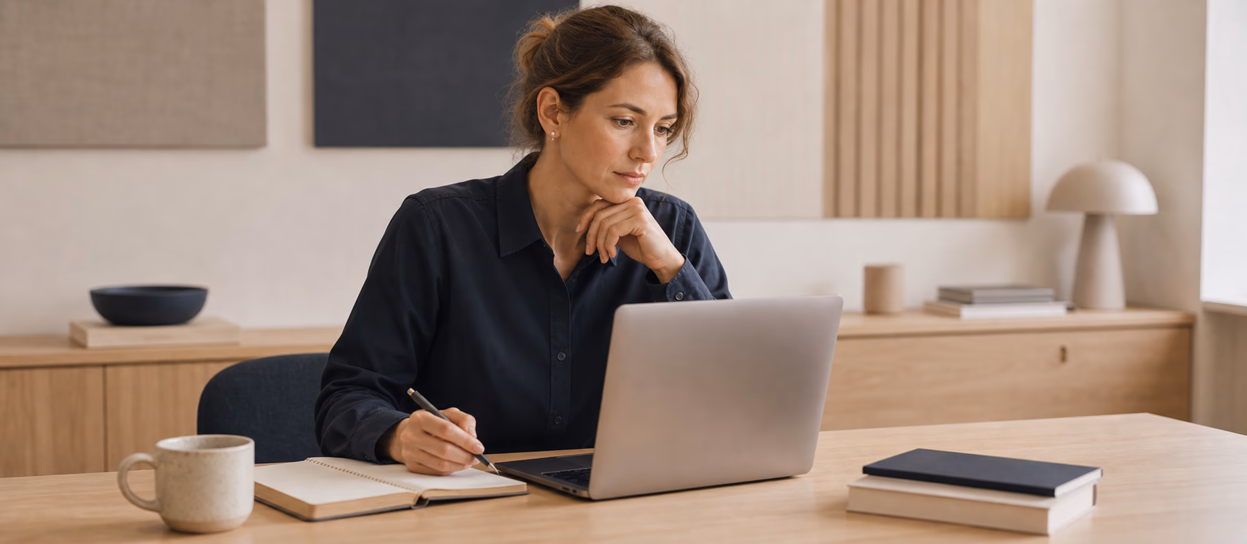 Compliance officer reviewing transaction alerts