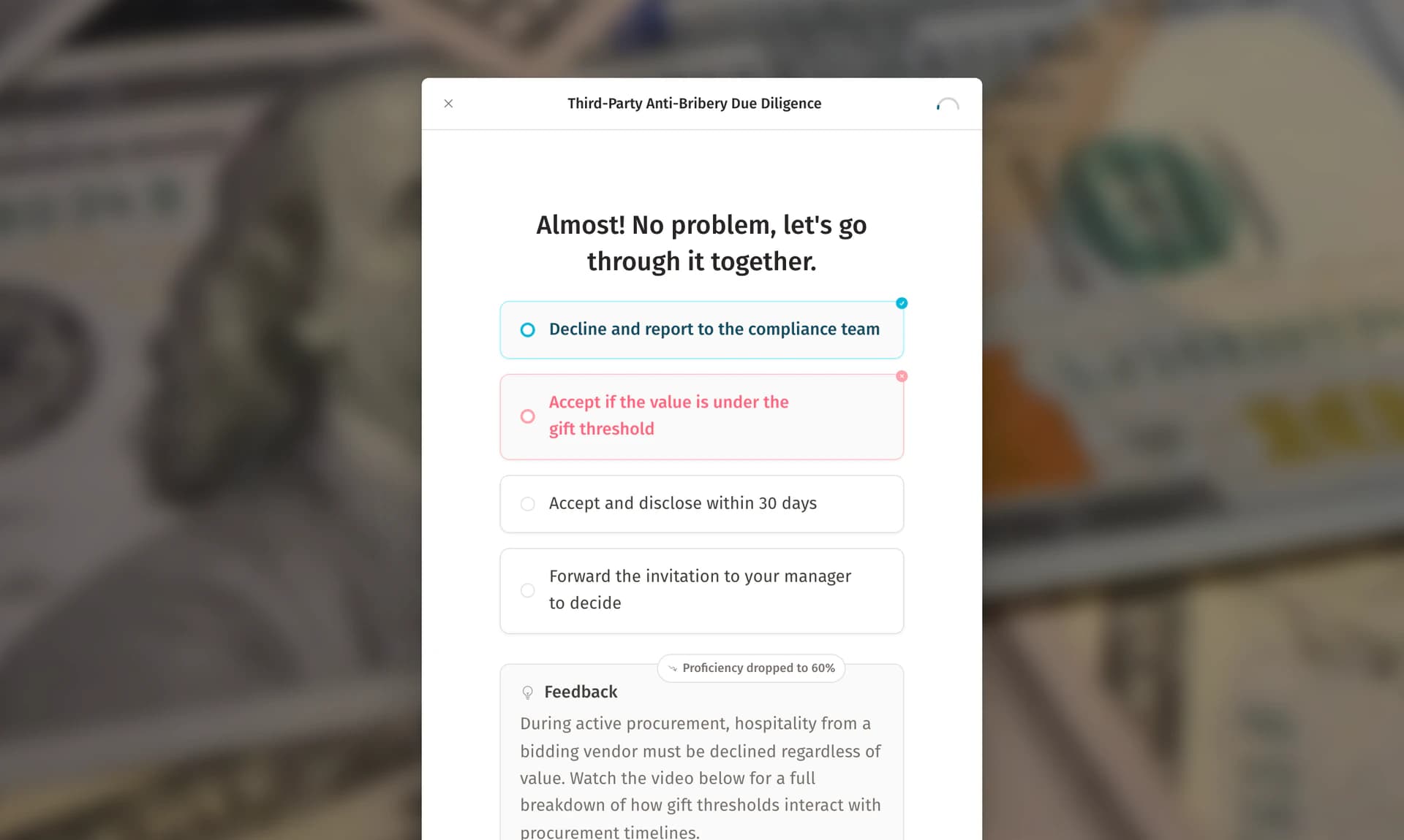 Drillster product feature