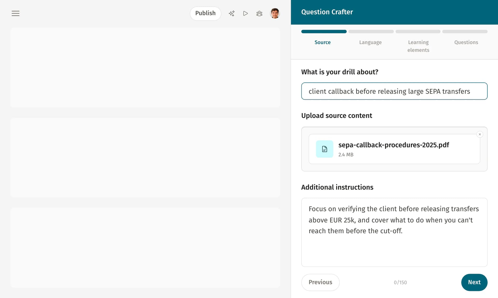 Drillster product feature